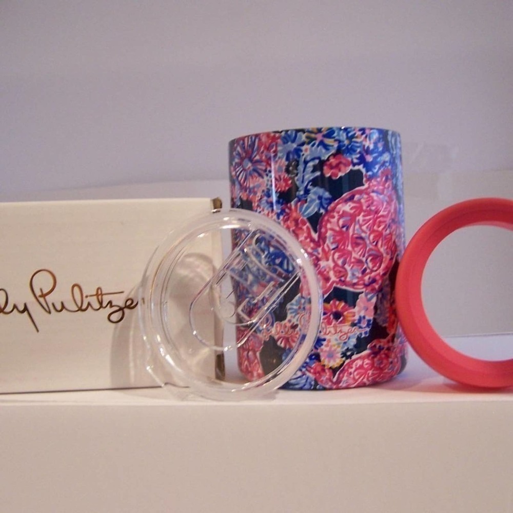 🦋 Lilly Pulitzer Insulated Can Tumbler Turtle NWT